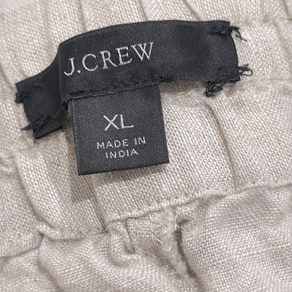 J Crew Wide Leg Seaside Pant In Linen AY501 sz XL - Picture 6 of 8